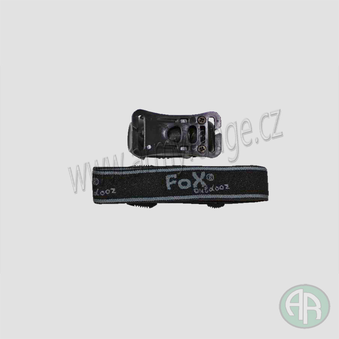 Čelovka 1 Watt LED bílá, 3 LED červené,  černá  -  , FOX Outdoor