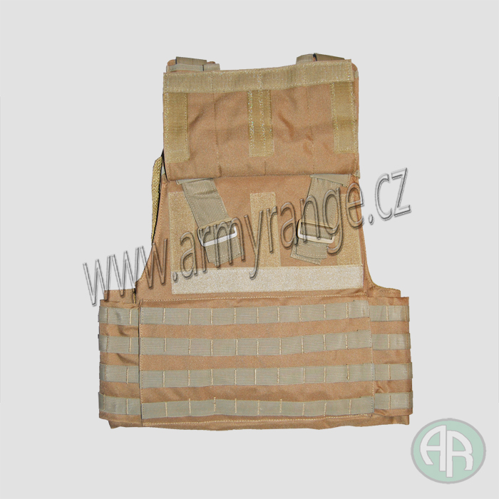 Taktická vesta MOLLE II, nosič plátů,  coyote  -  , MFH