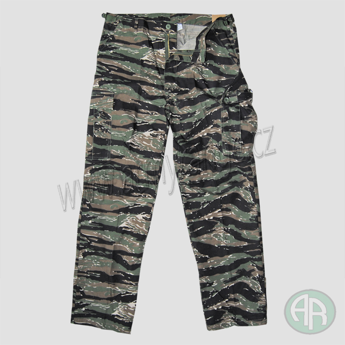 Kalhoty US VIETNAM Rip Stop neseprané, tiger stripe, MFH