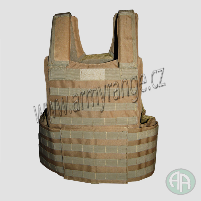 Taktická vesta MOLLE II, nosič plátů,  coyote  -  , MFH