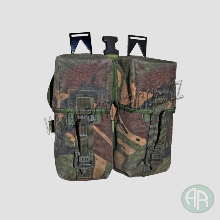 Britská sumka dvojitá PLCE na zásobníky,  DPM  -  , originál Britská armáda