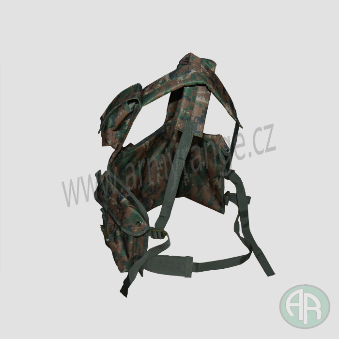 Taktická vesta, CHEST RIGG, digital woodland - UNI, Mil-Tec