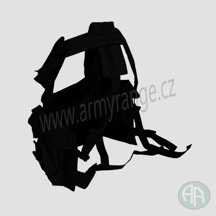 Taktická vesta, CHEST RIGG, černá - UNI, Mil-Tec