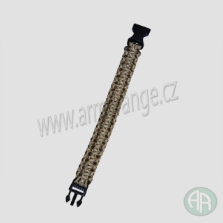 Náramek "PARACORD", šíře 2,3 cm, coyote